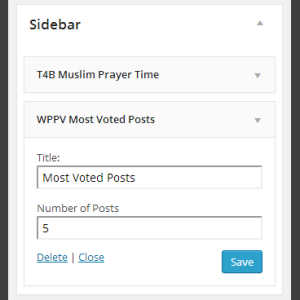WP post voting widget