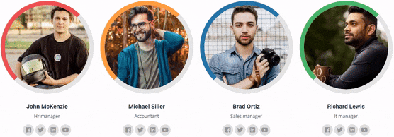 Portfolio Image Gallery hover effect 8