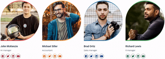 Portfolio Image Gallery hover effect 5