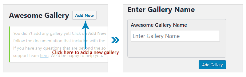 Add New Gallery