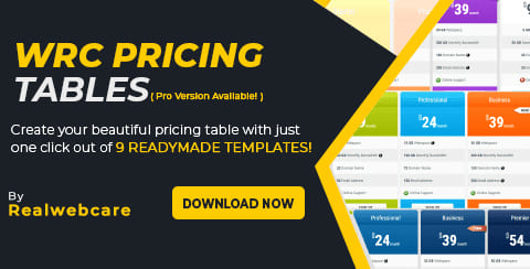 Pricing Tables Free